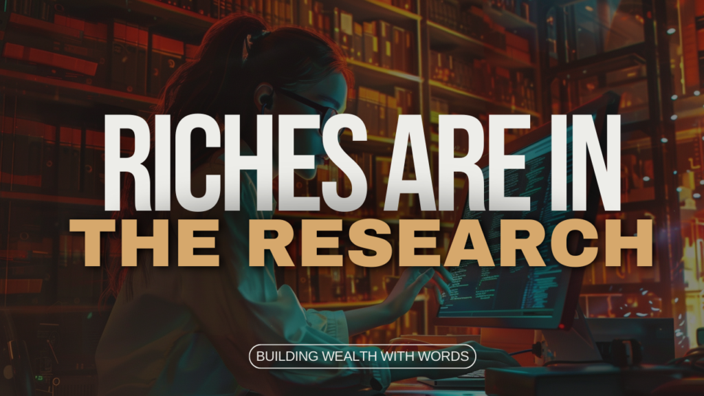 Riches Are In The Research Thumbnail